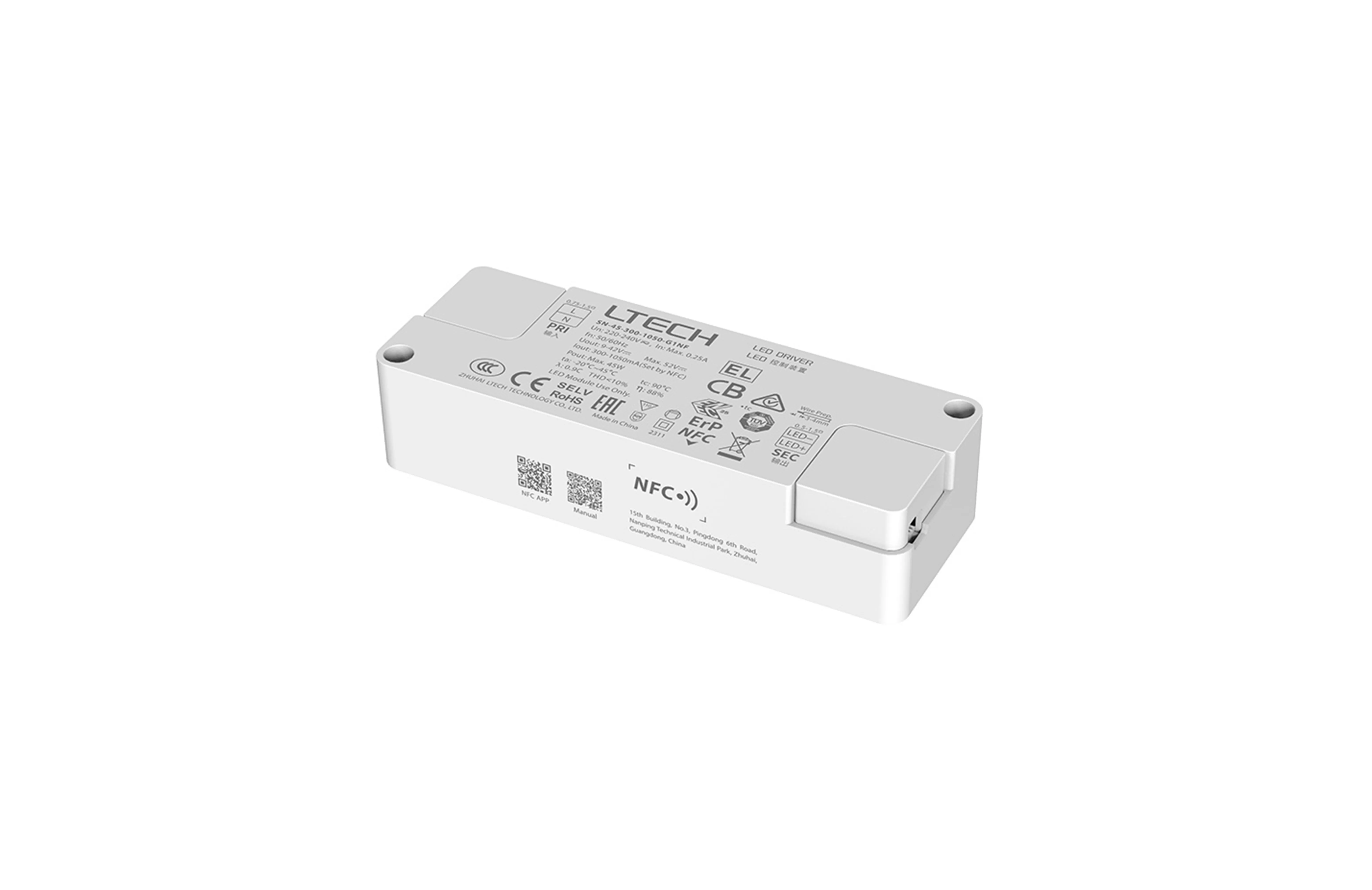 NFC On/Off Constant Current Drivers LTECH Fixed output Driver